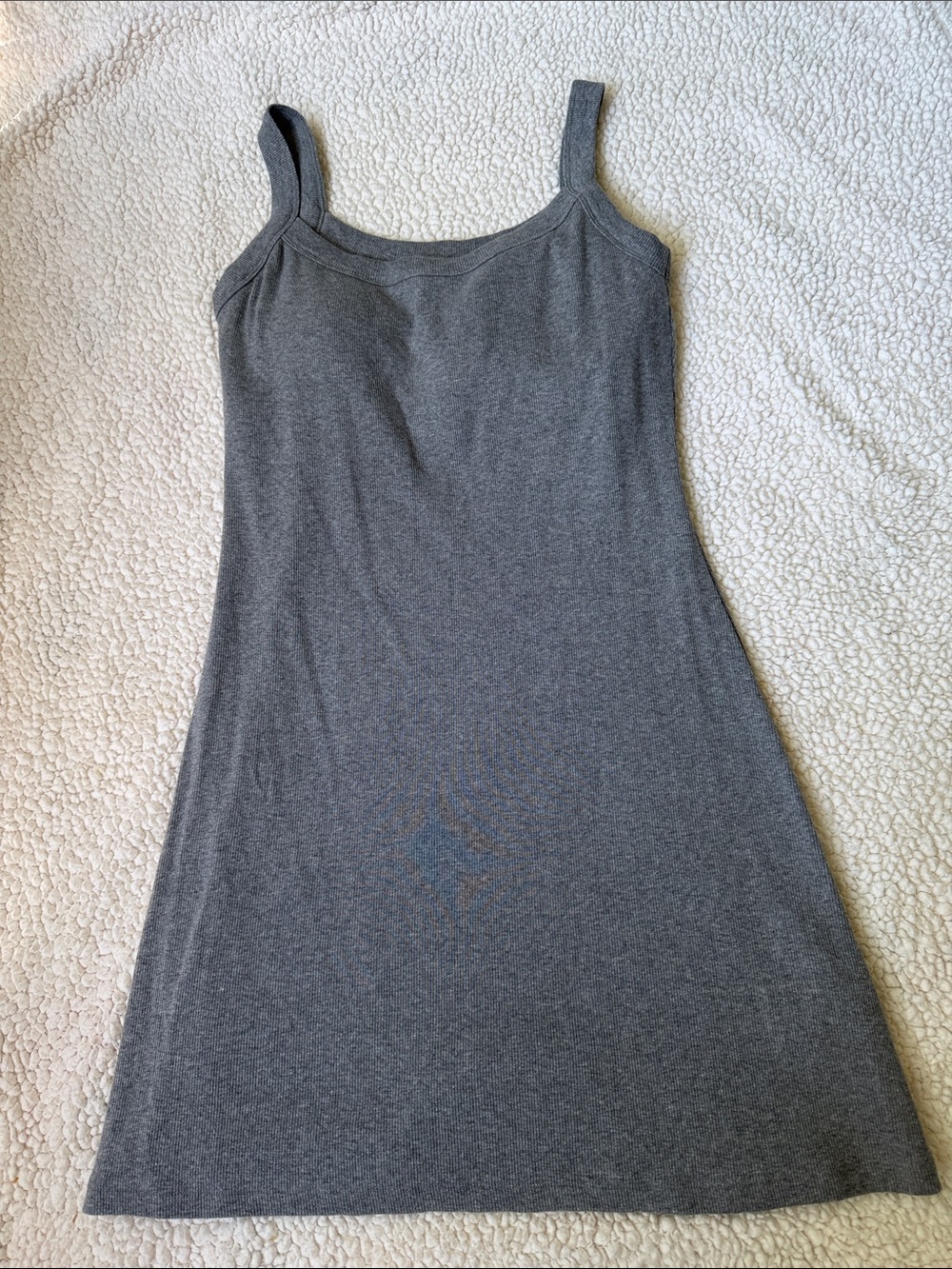 Abercrombie & Fitch Bra Free Ribbed Tank Dress Size M Grey